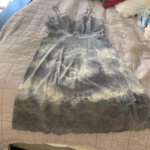 Vintage lace tie dye slip dress size medium - Picture 4 of 4